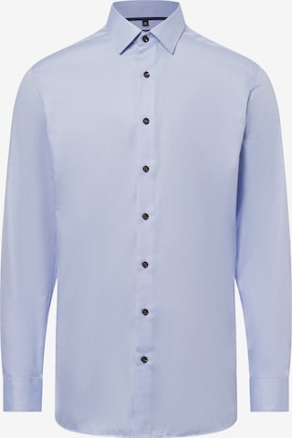 Finshley & Harding Regular fit Zakelijk overhemd in Blauw: voorkant