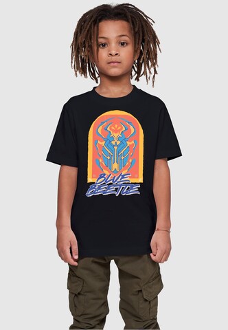 ABSOLUTE CULT Shirt 'Blue Beetle - Beetle' in Black: front