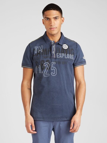 CAMP DAVID - Camiseta 'North Sea Trail' en azul: frente