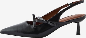 Next Czółenka z wyciętą piętą 'Forever Comfort®' w kolorze czarny: przód