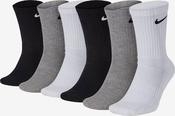 NIKE Athletic Socks in Grey: front