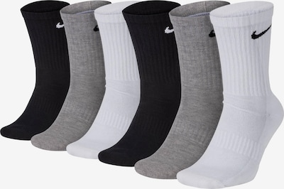NIKE Sportsocken in 42-46 in graumeliert / schwarz / weiß, Produktansicht