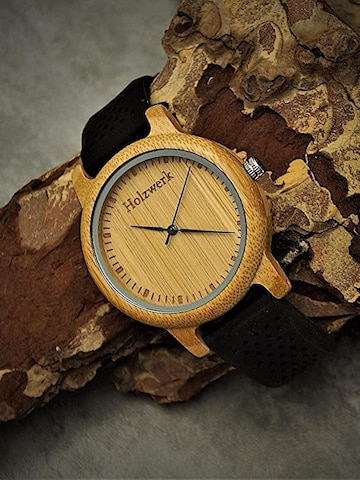 Holzwerk - Reloj analógico 'LINDEN' en negro