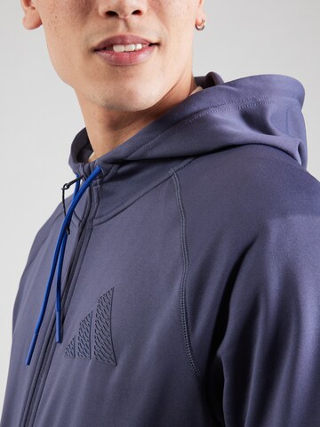 ADIDAS PERFORMANCE Sportsweatjacke in Blau