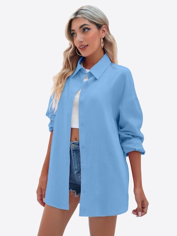 Imily Bela Bluse in Blau: Vorderseite