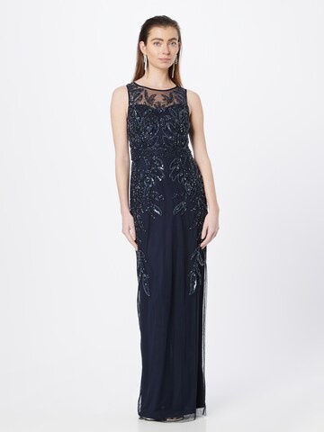 Papell Studio Evening Dress in Blue: front