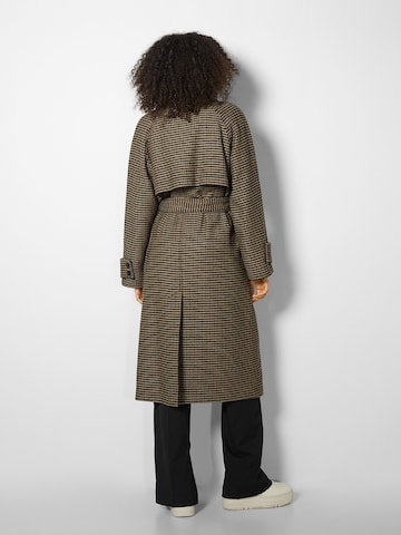 Bershka Between-seasons coat in Brown