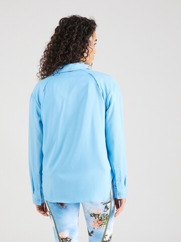 COLUMBIA Athletic Button Up Shirt 'Silver Ridge Utility' in Blue