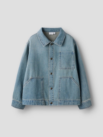 NAME IT Comfort fit Button Up Shirt in Blue