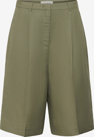 Regular Pantalon à plis 'SLRagna Malika' SOAKED IN LUXURY en vert : devant