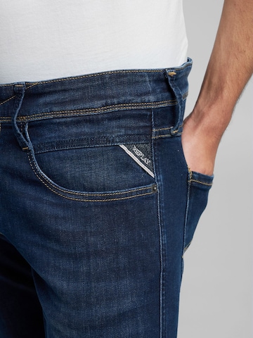 REPLAYSlimfit Traperice 'ANBASS' - plava boja