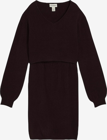 Rochie tricotat de la bonprix pe roșu: față