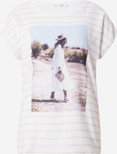 Key Largo T-shirt 'TASHA' i beige / ljusblå / brun / vit, Produktvy