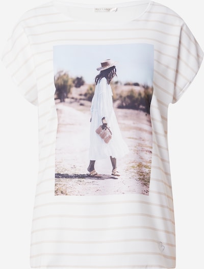 Key Largo T-shirt 'TASHA' en beige / bleu clair / marron / blanc, Vue avec produit