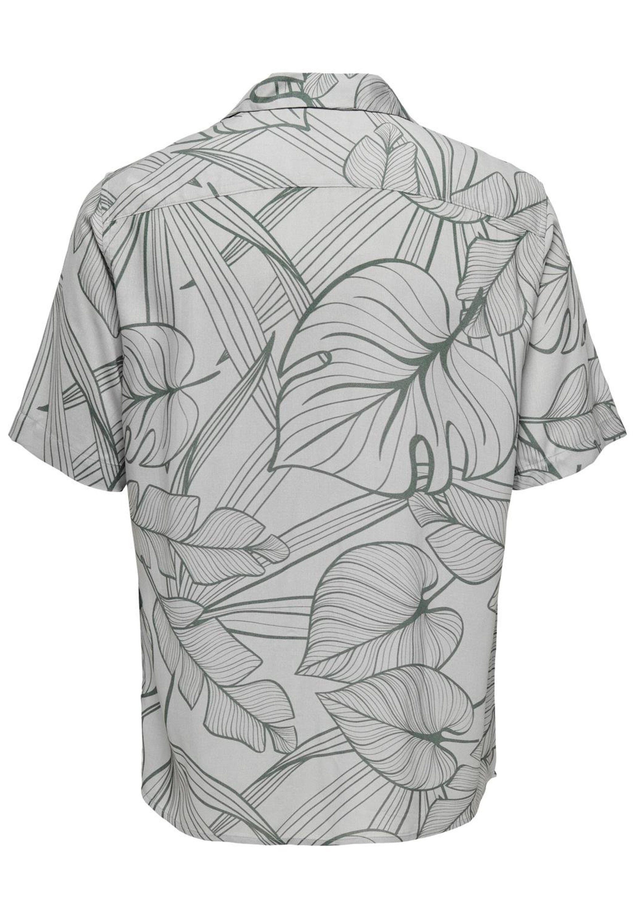 Only & Sons Regular Fit Hemd  'Palo' in Grau