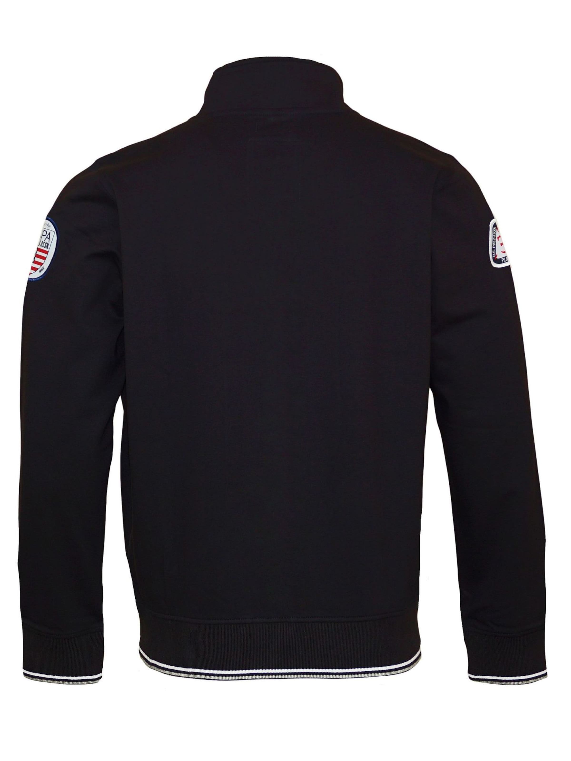 U.S. POLO ASSN. Sweatjacke in Schwarz