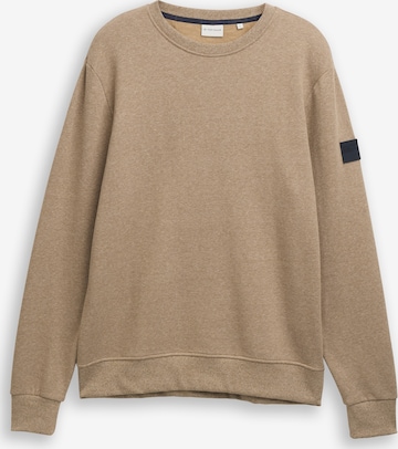 TOM TAILOR Sweatshirt in Beige: front
