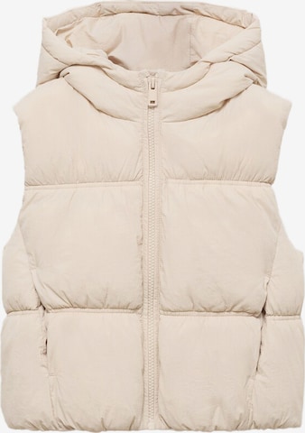 Gilet 'LUISA' MANGO KIDS en beige : devant