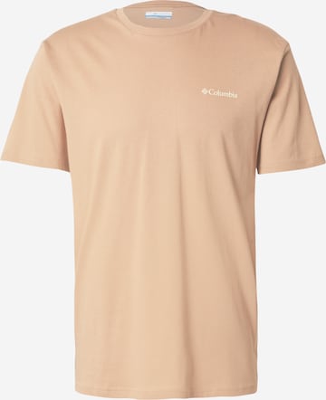 COLUMBIA Funkcionalna majica 'North Cascades™' | rjava barva: sprednja stran