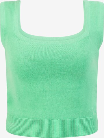 MYMO Knitted Top in Green: front