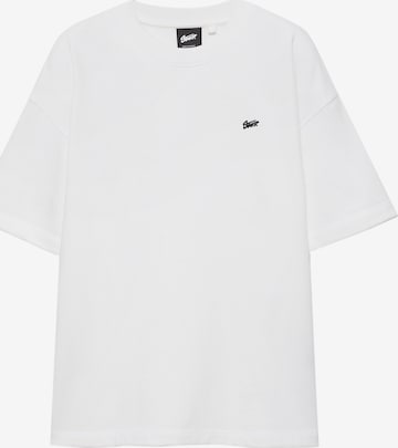 Pull&Bear Shirt 'STWD' in Wit: voorkant
