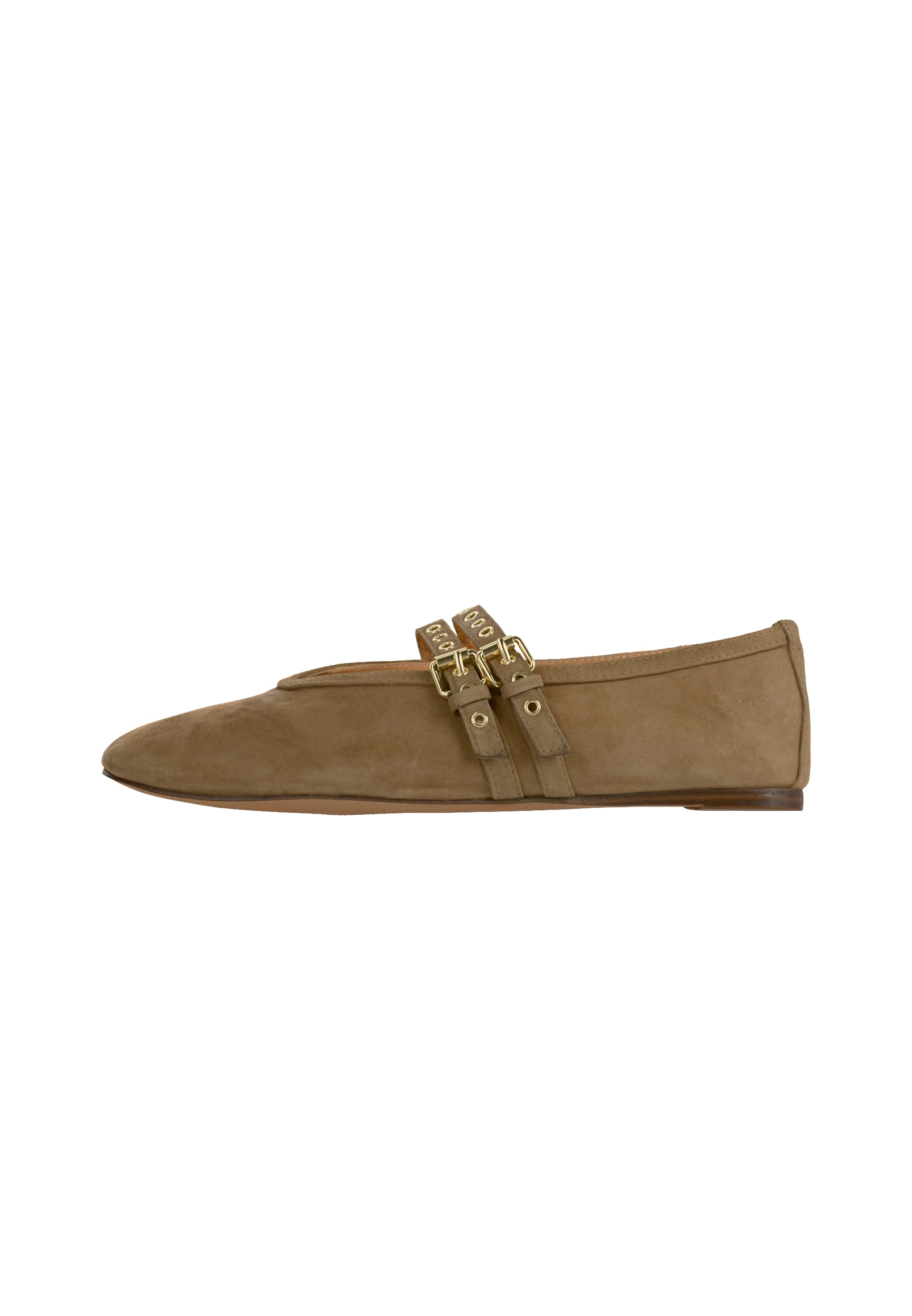 STEVE MADDEN Ballerina met riempjes 'Lydia' in Bruin: voorkant