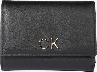 Calvin Klein Porte-monnaies 'Re-Lock' en or / noir, Vue avec produit