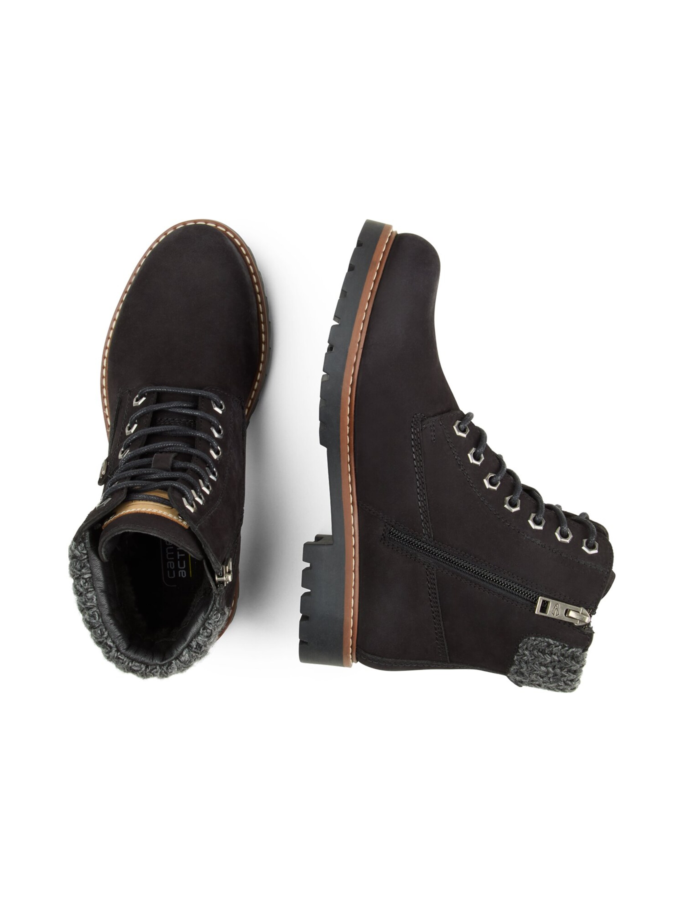 CAMEL ACTIVE Lace-Up Boots in Black