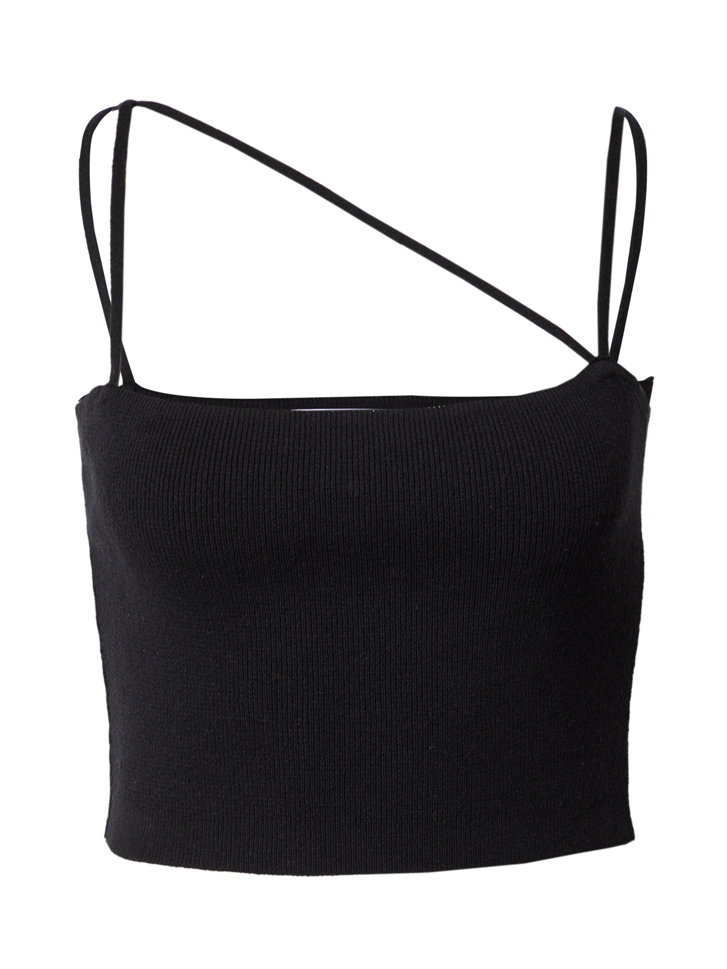 NU-IN Vyšívaný top - Čierna: predná strana