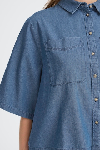 ICHI Blouse 'AURORA' in Blue