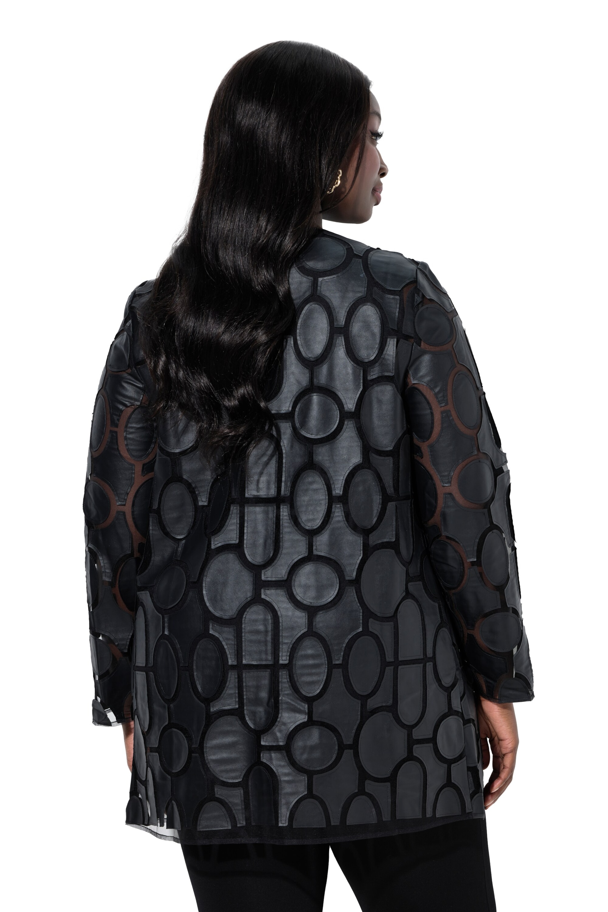 Ulla Popken Between-season jacket in Black