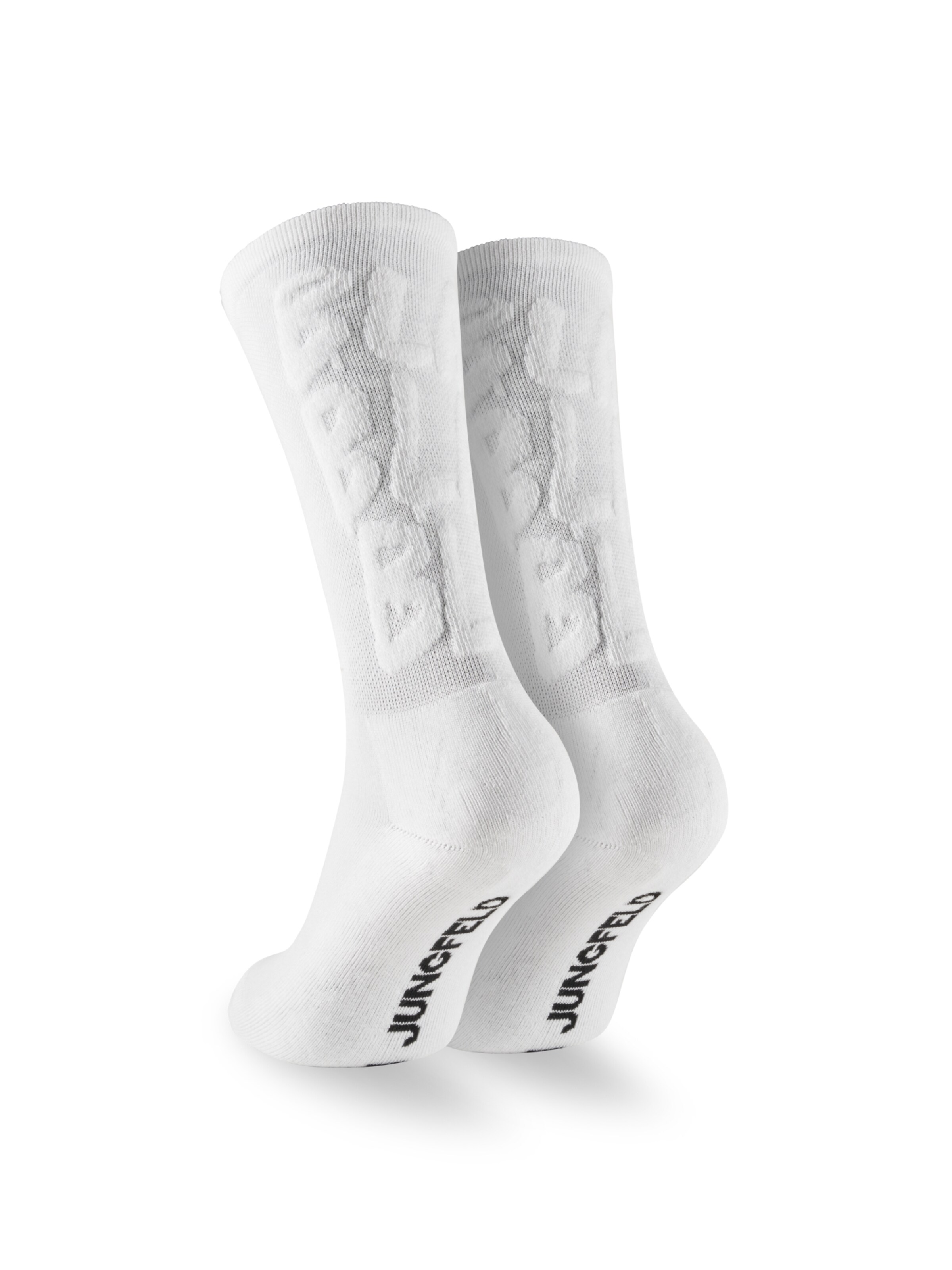 Von Jungfeld Socks 'Embossed' in White
