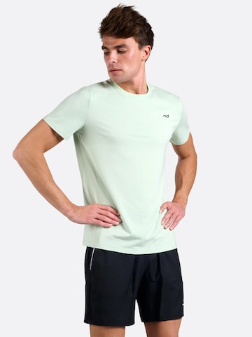 T-Shirt fonctionnel 'Bamboo Tee - Light Blue' nordicdots en vert : devant