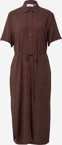 WEEKDAY Skjortklänning 'Cori' i brun: framsida