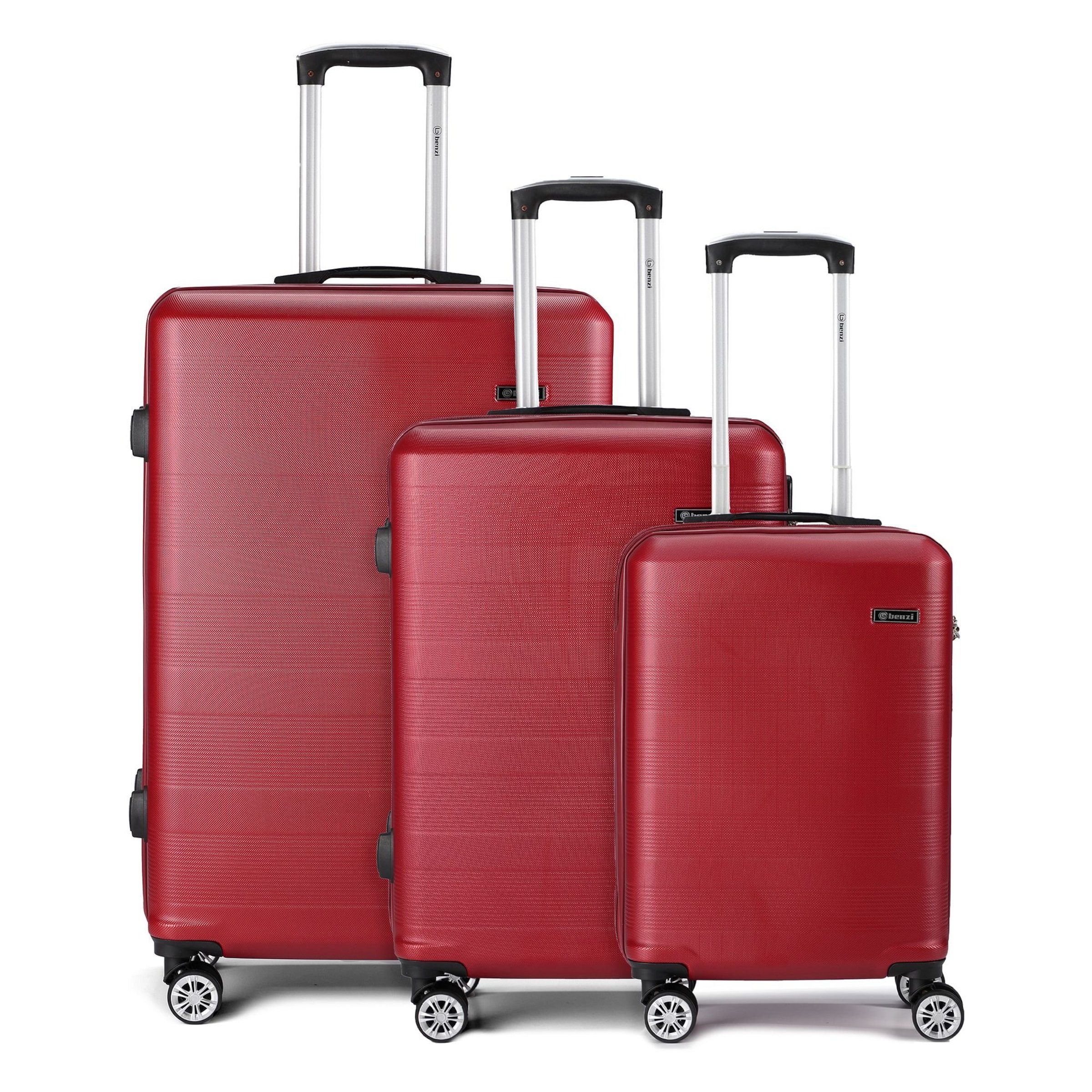 Benzi Suitcase set in Red: front