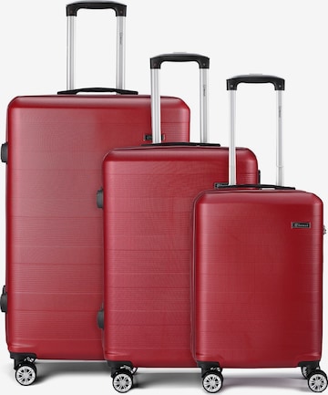 Ensemble de bagages Benzi en rouge : devant