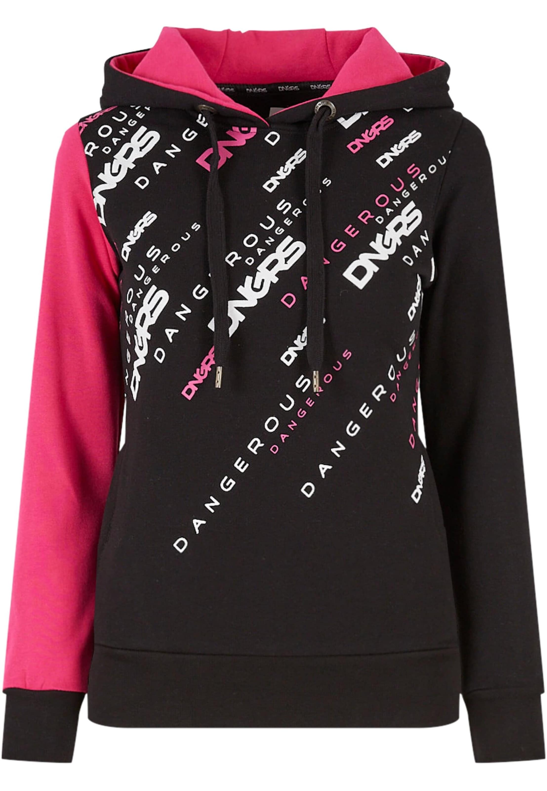 Dangerous DNGRS Sweatshirt 'Down to Earth' in Pink: Vorderseite