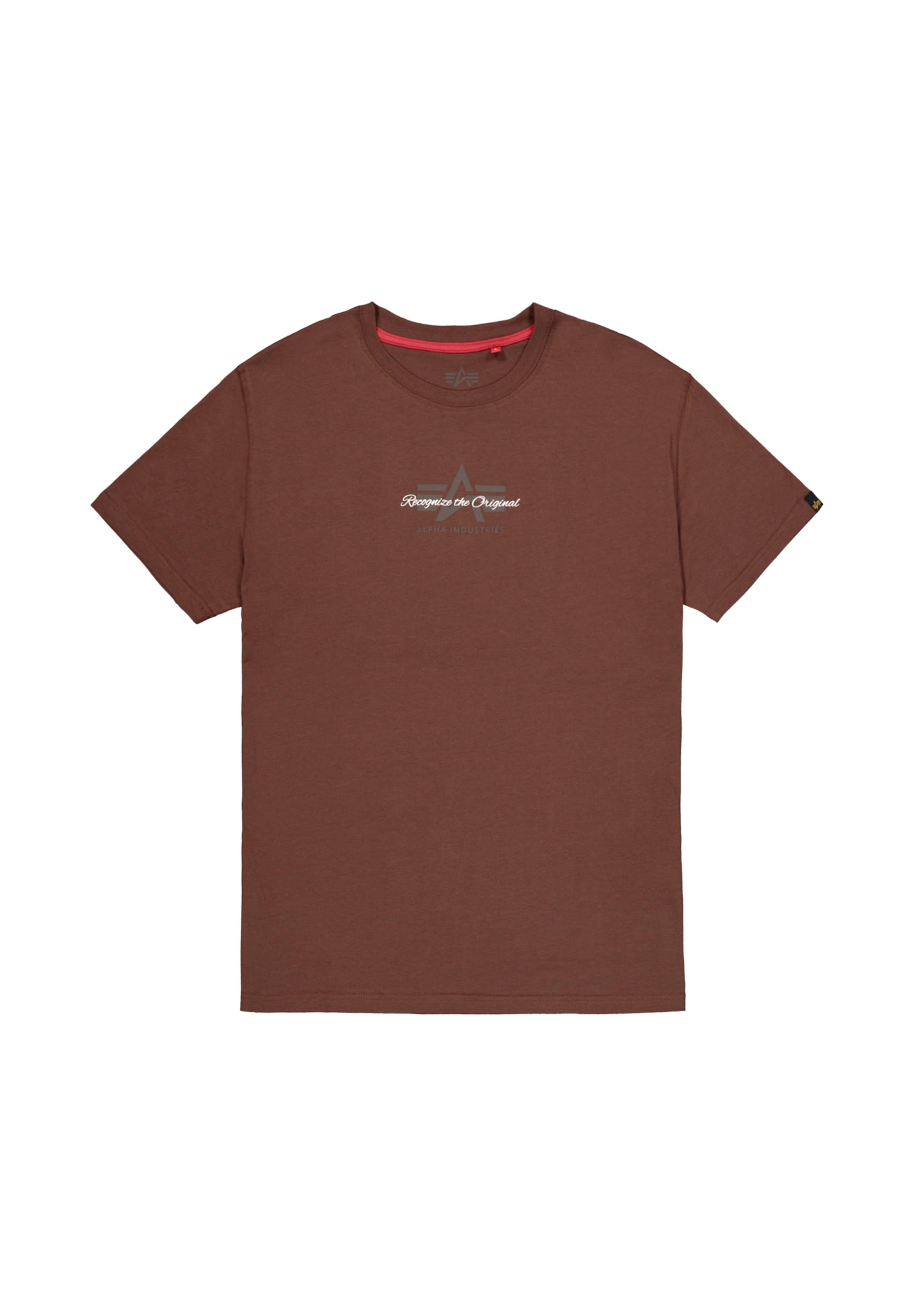 ALPHA INDUSTRIES Μπλουζάκι 'Foam' σε καφέ: μπροστά