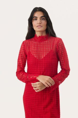 Part Two Jurk 'Maryanne' in Rood: voorkant