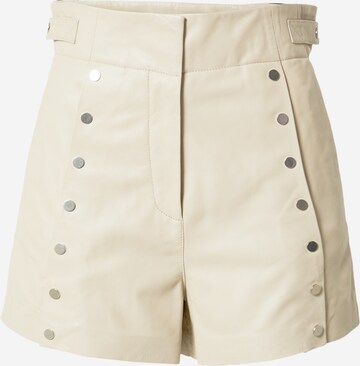 IRO Regular Trousers 'JAVI' in Beige: front