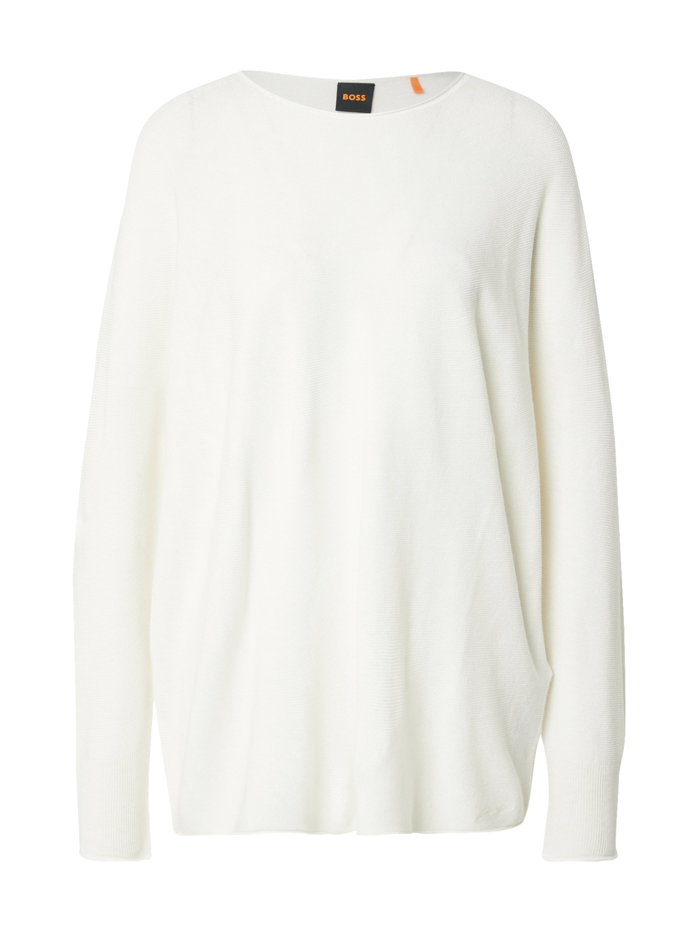 BOSS Sweater 'C_Falandrana' in White: front