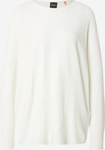 Pull-over 'C_Falandrana' BOSS en blanc : devant
