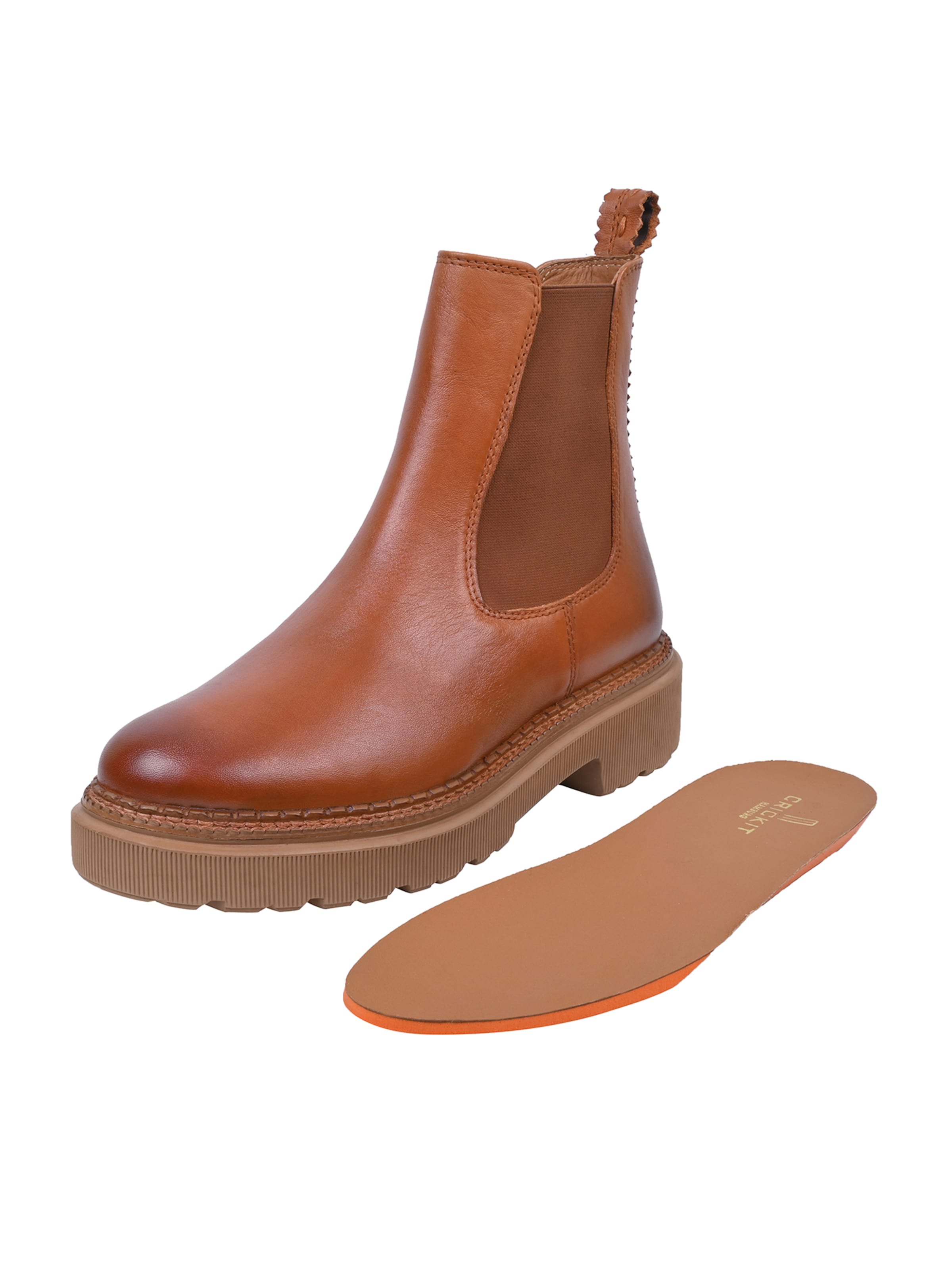 Crickit Chelsea Boot ' URBINO ' in Braun