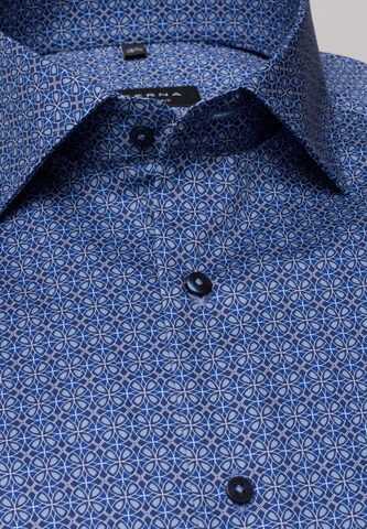 ETERNA Regular fit Button Up Shirt in Blue