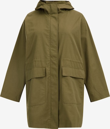 Parka mi-saison WE Fashion en vert : devant