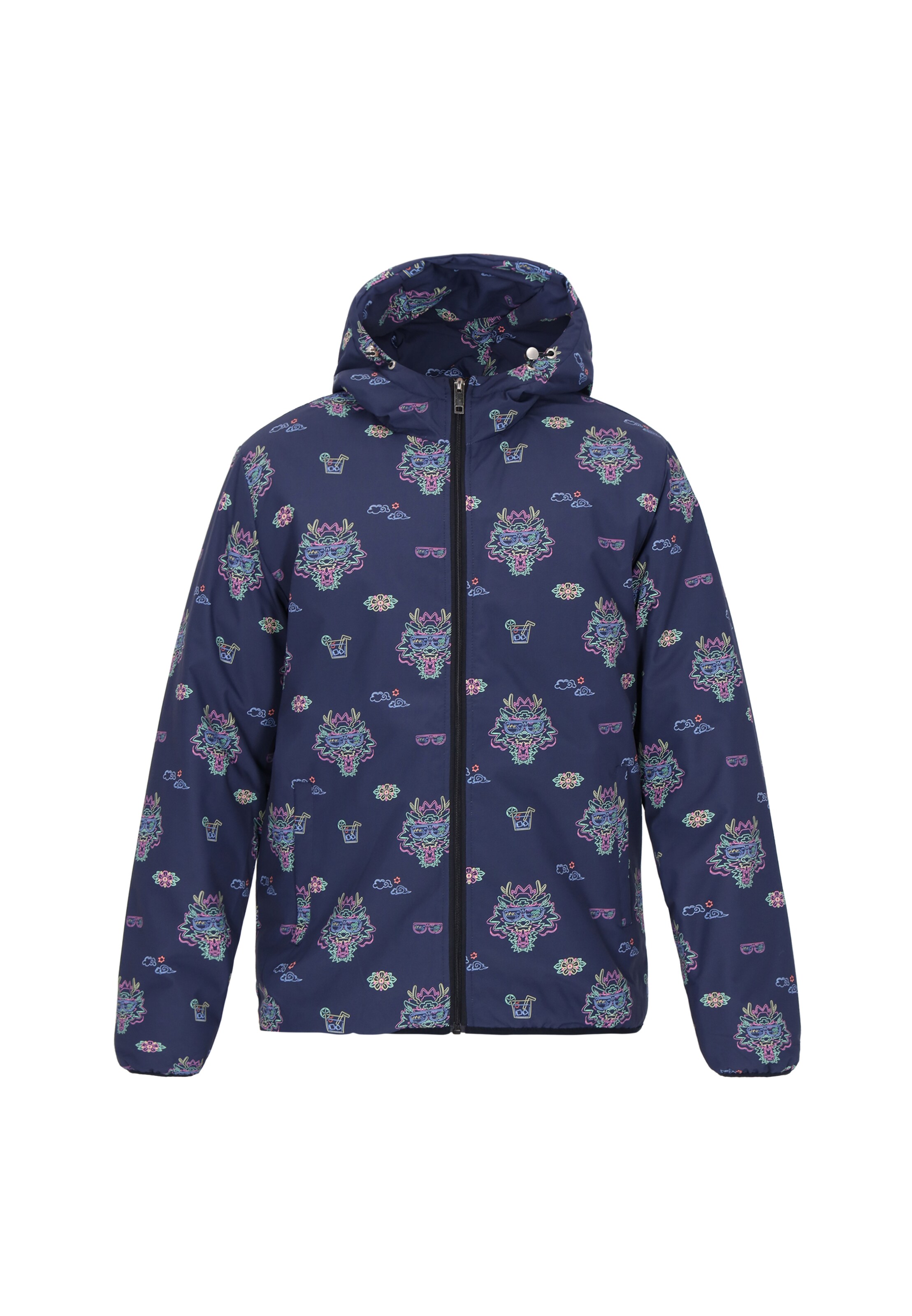 MO Tussenjas in Blauw: voorkant