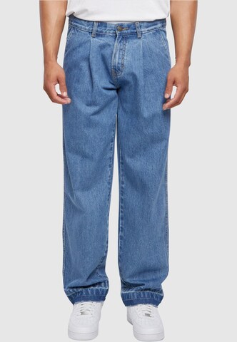 Urban ClassicsLoosefit Traperice - plava boja: prednji dio