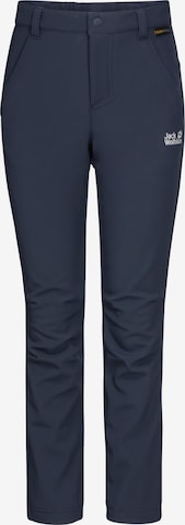 JACK WOLFSKIN Regular Outdoor broek 'Fourwinds' in Blauw: voorkant