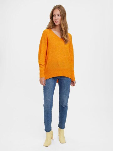 VERO MODA Sweater 'VIGGA' in Orange