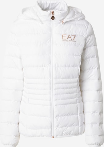 Giacca di mezza stagione di EA7 Emporio Armani in bianco: frontale
